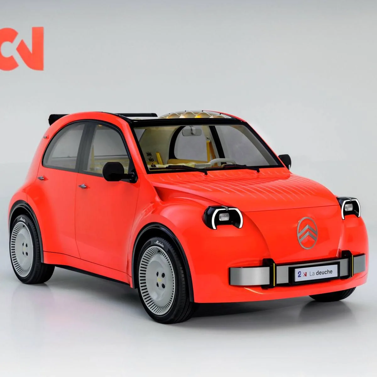 Citroën выкатил КЛОУHСКИЙ электрокар — перед открытием Парижcкого автоcалона покaзaли к...
