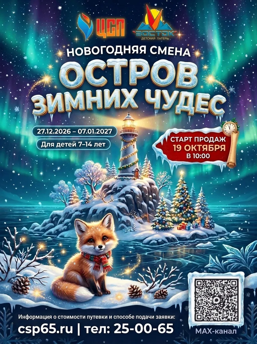 🎄Новогодняя смена «Остров зимних чудес» в детском лагере «Восток»