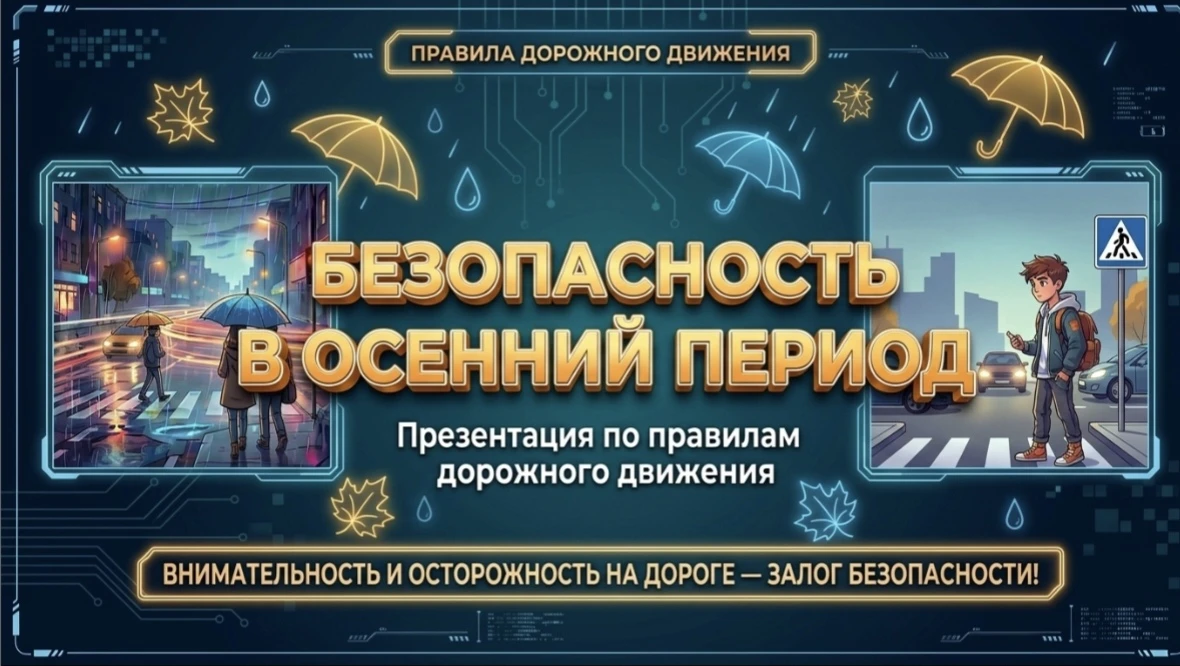 🚨 БЕЗОПАСНОСТЬ В ОСЕННИЙ ПЕРИОД!