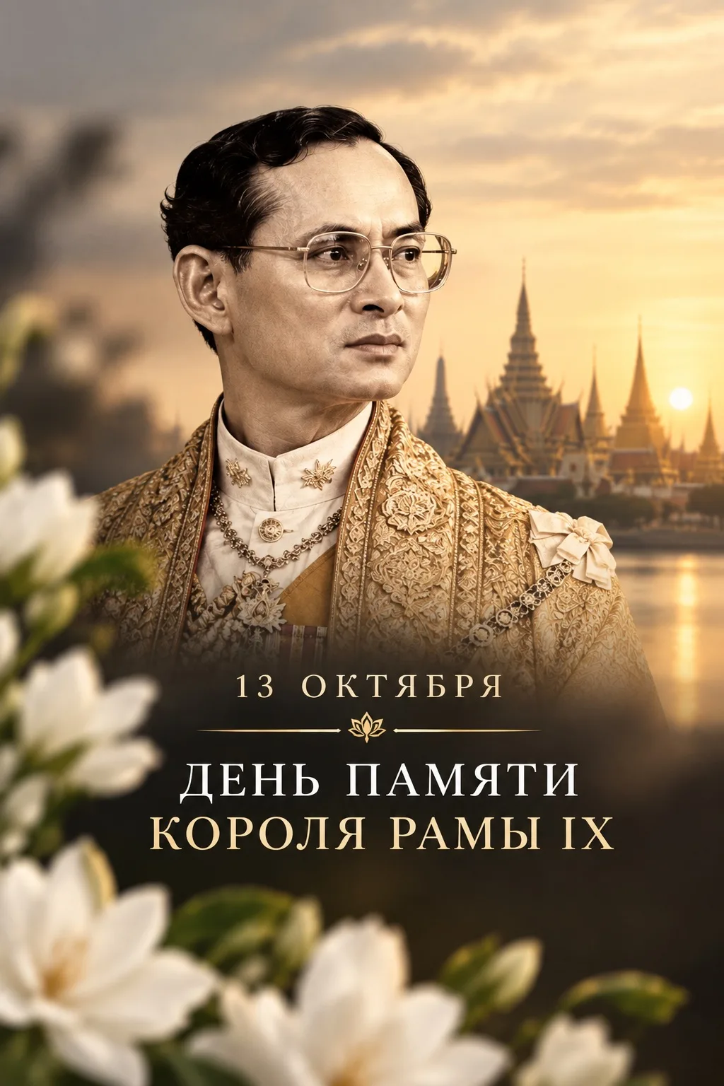 13 октября — День памяти короля Рамы IX