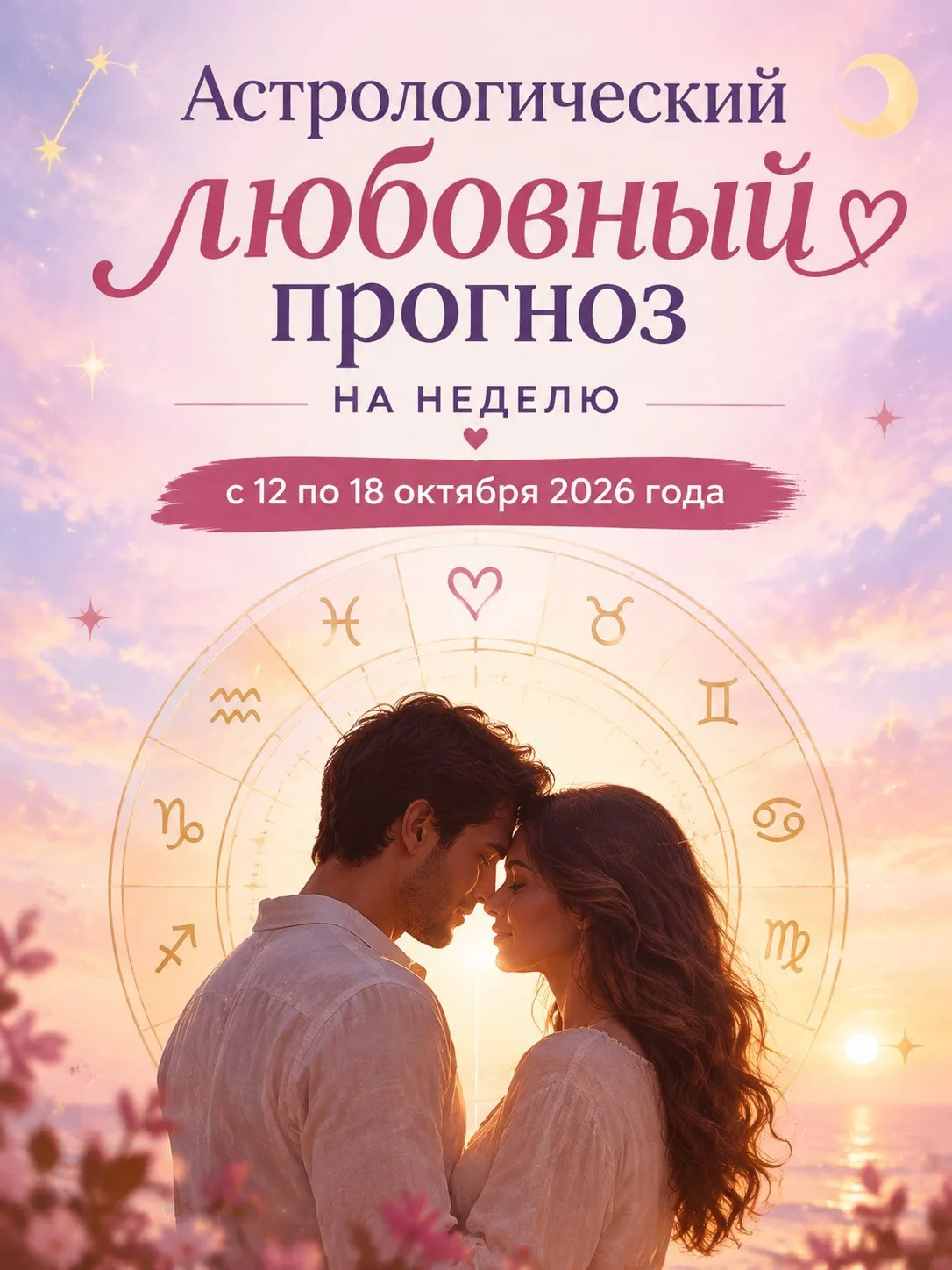 💎💛🌷Астрологический любовный прогноз на неделю с 12 по 18 октября 2026 года.
