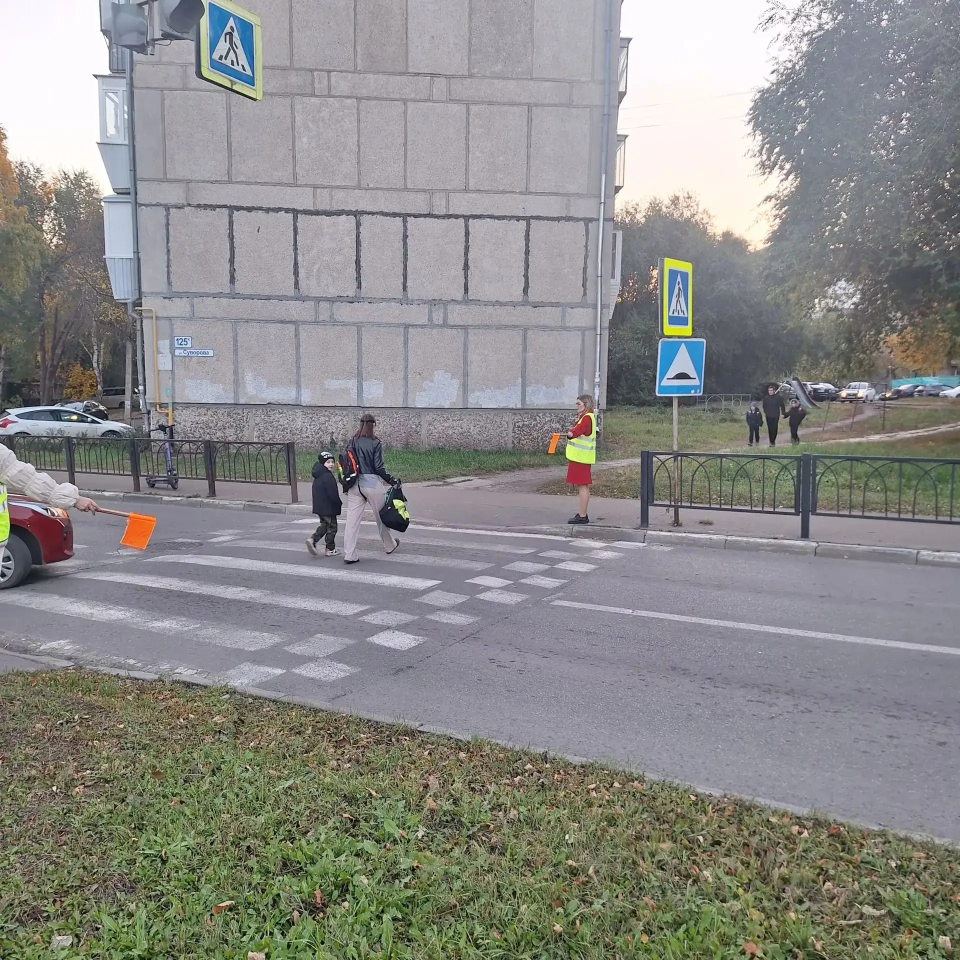 Родительский дорожный патруль в деле!