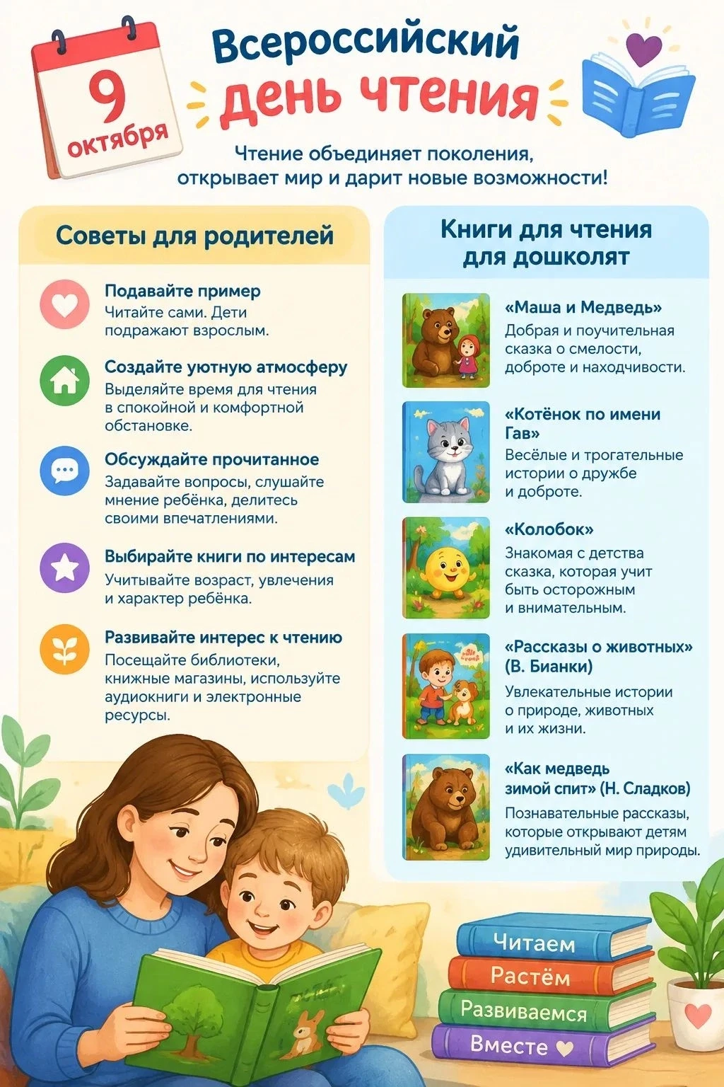 📚 9 октября — Всероссийский день чтения! 📚
