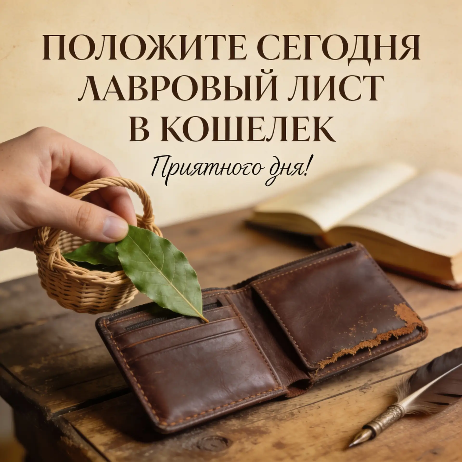 🍃ПОЛОЖИТЕ СЕГОДНЯ ЛАВРОВЫЙ ЛИСТ В КОШЕЛЕК