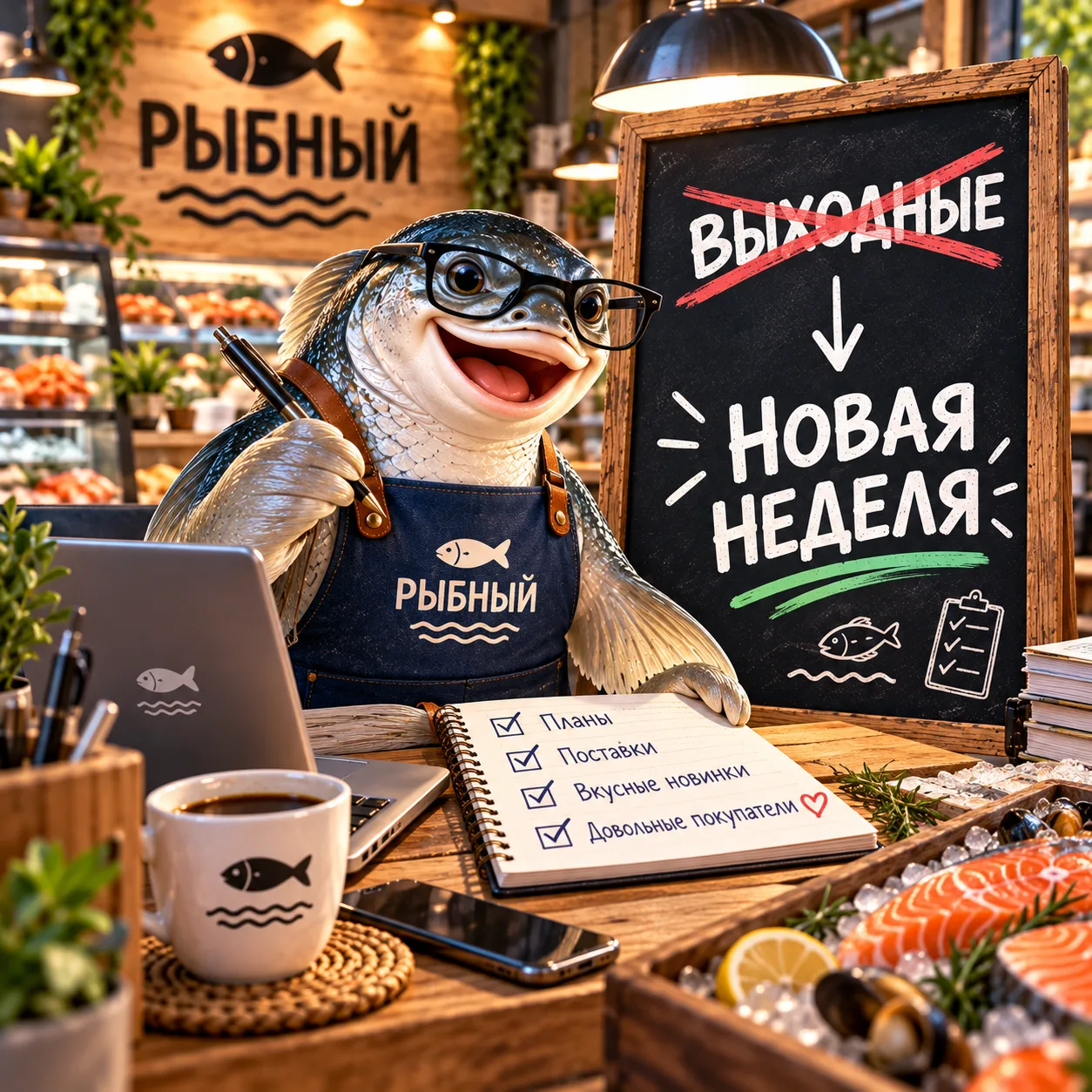 🐟 Понедельник? А мы уже при деле! 😄