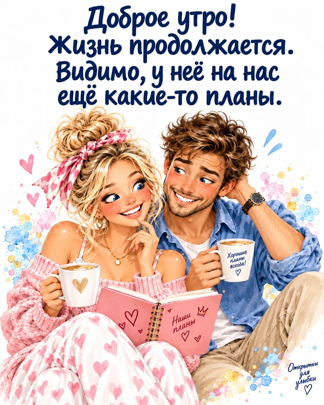☕ Раз уж жизнь приготовила на нас планы, пусть хотя бы сначала даст допить кофе!
