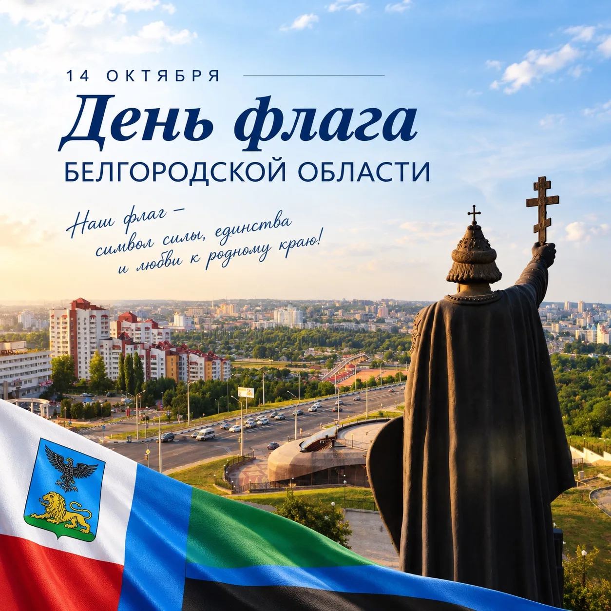 🇷🇺 14 октября — День флага Белгородской области
