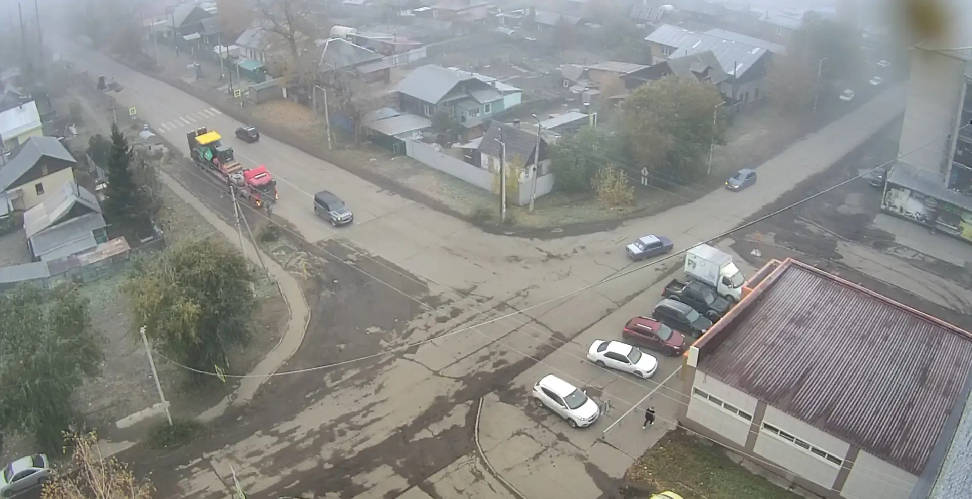 Перекрытие движения на улице Гастелло