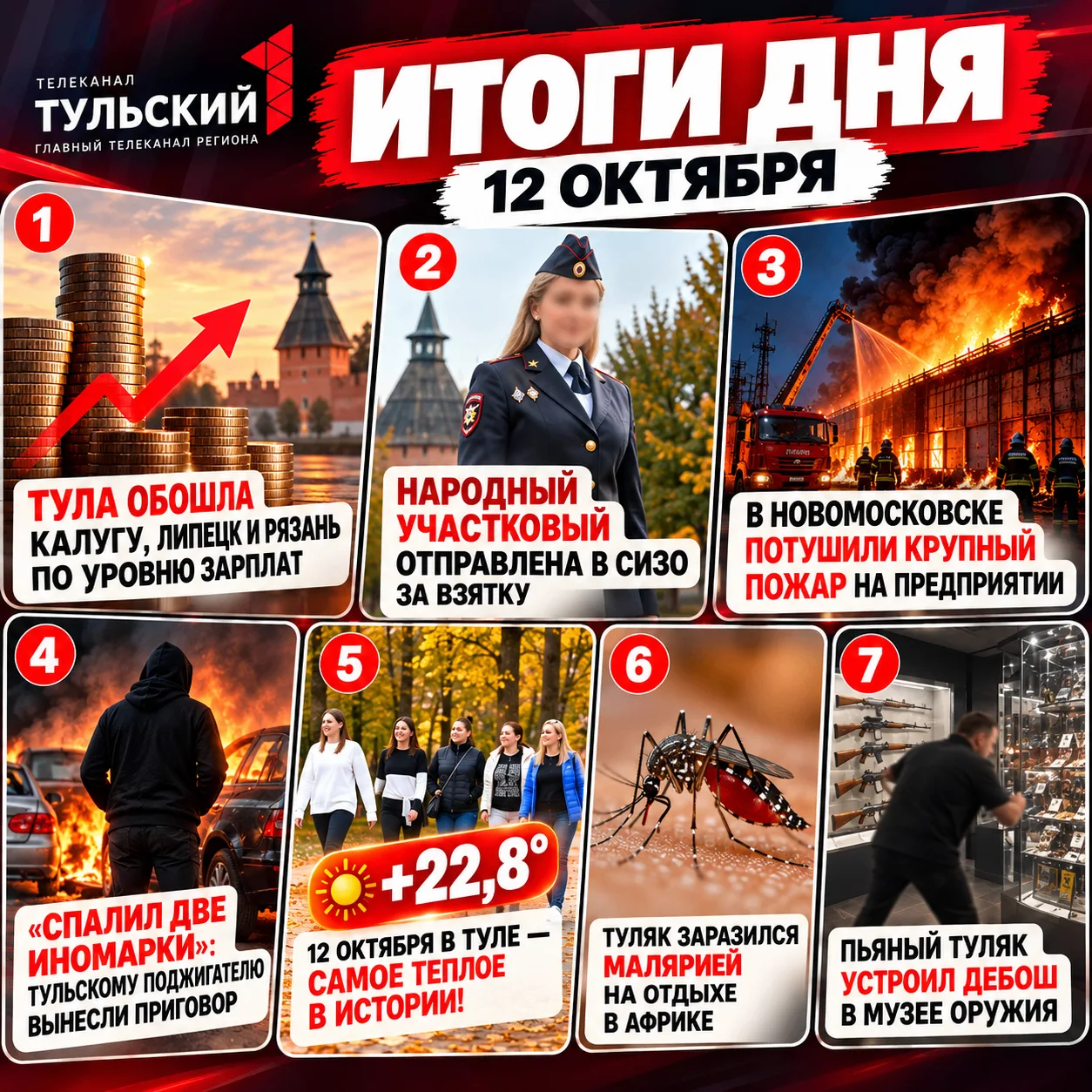 ⚡️12 октября подошло к концу! Вспоминаем главные новости дня:
