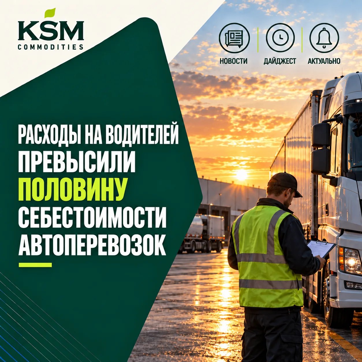 💰 Расходы на водителей могут превышать половину себестоимости автоперевозок