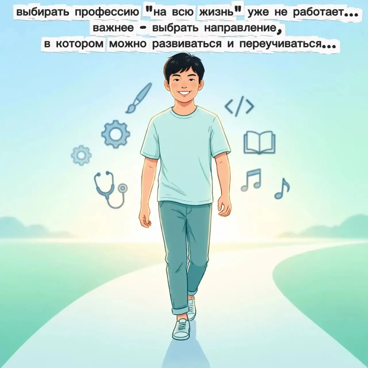 Выбрать профессию на "всю жизнь" - уже не работает.