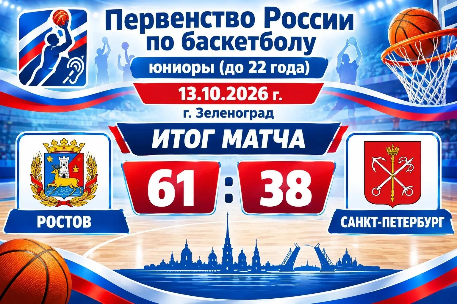 🏀 ПЕРВЕНСТВО РОССИИ ПО БАСКЕТБОЛУ: БОРЬБА НАЧАЛАСЬ В ЗЕЛЕНОГРАДЕ 🏀