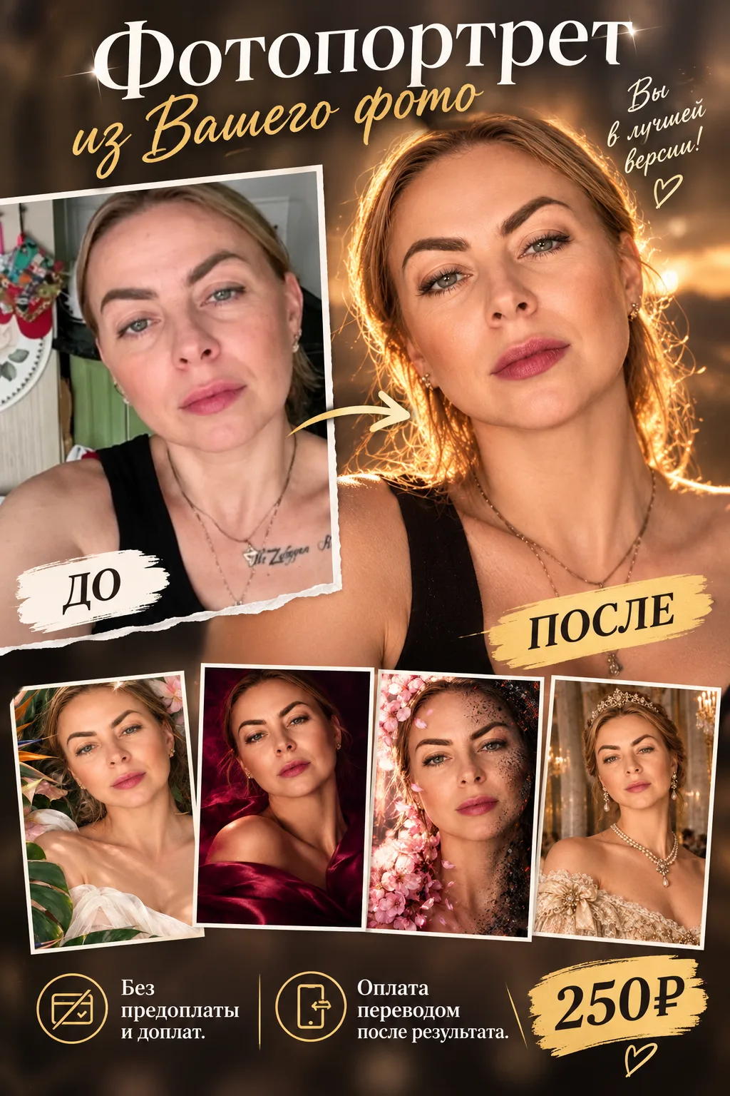 ✨Фотопортрет из Вашего фото