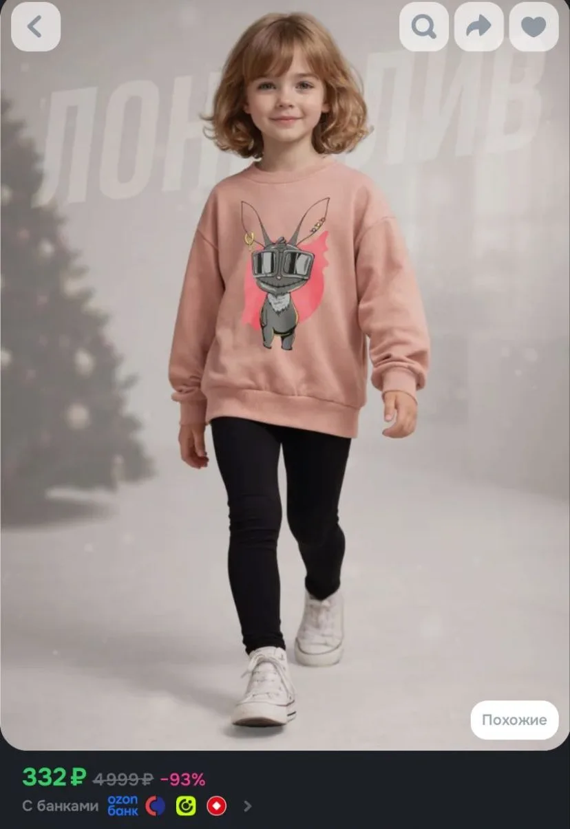 Свитшот Baby Style Детская одежда для девочек