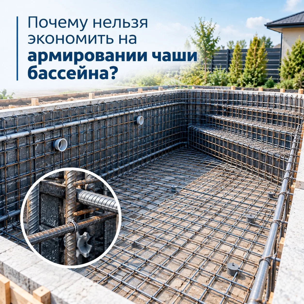 🏗 ПОЧЕМУ НЕЛЬЗЯ ЭКОНОМИТЬ НА АРМИРОВАНИИ ЧАШИ БАССЕЙНА?
