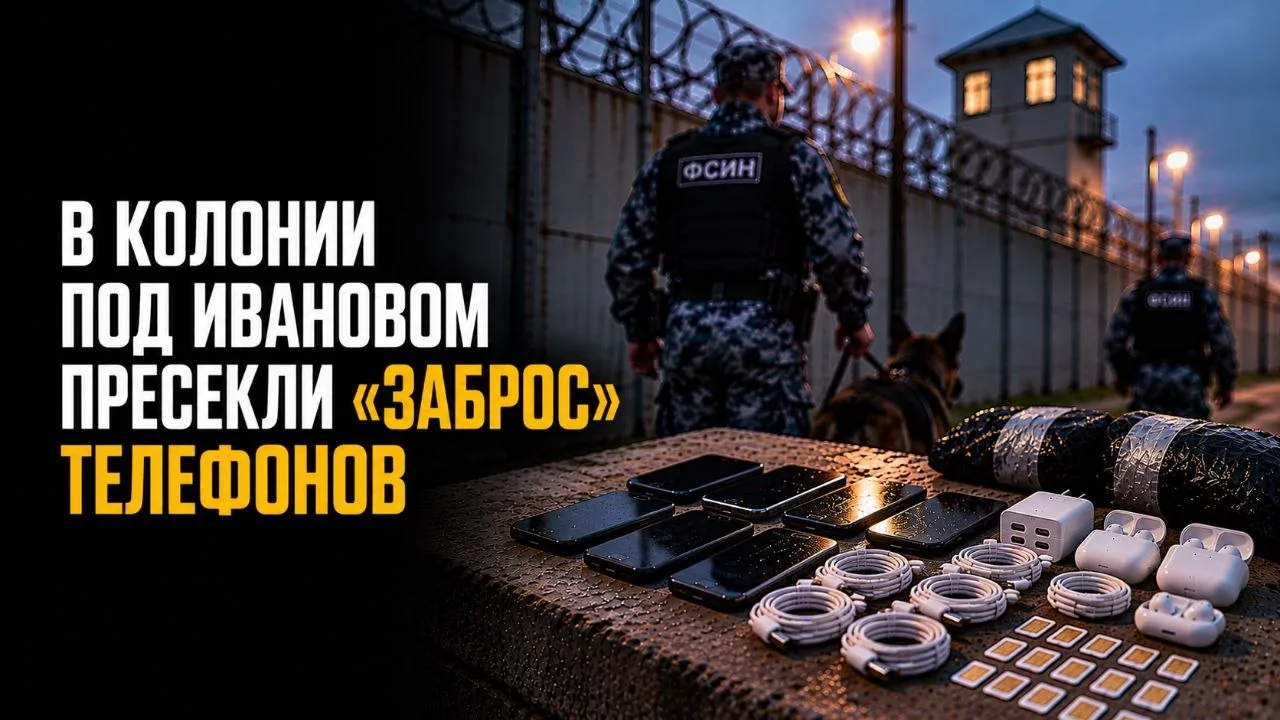 В КОЛОНИИ ПОД ИВАНОВОМ ПРЕСЕКЛИ «ЗАБРОС» ТЕЛЕФОНОВ
