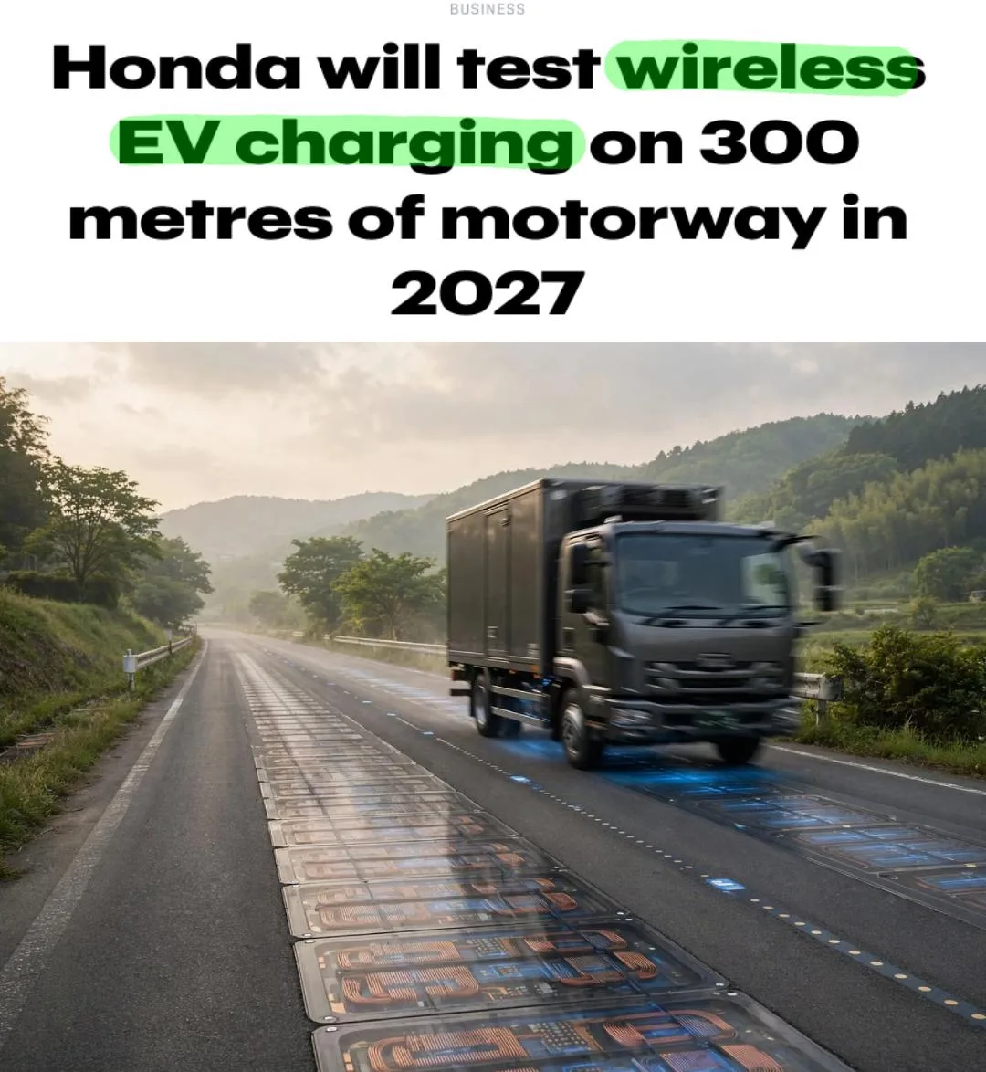 Honda испытает беспроводную зарядку электромобилей на скорости до 120 км/ч