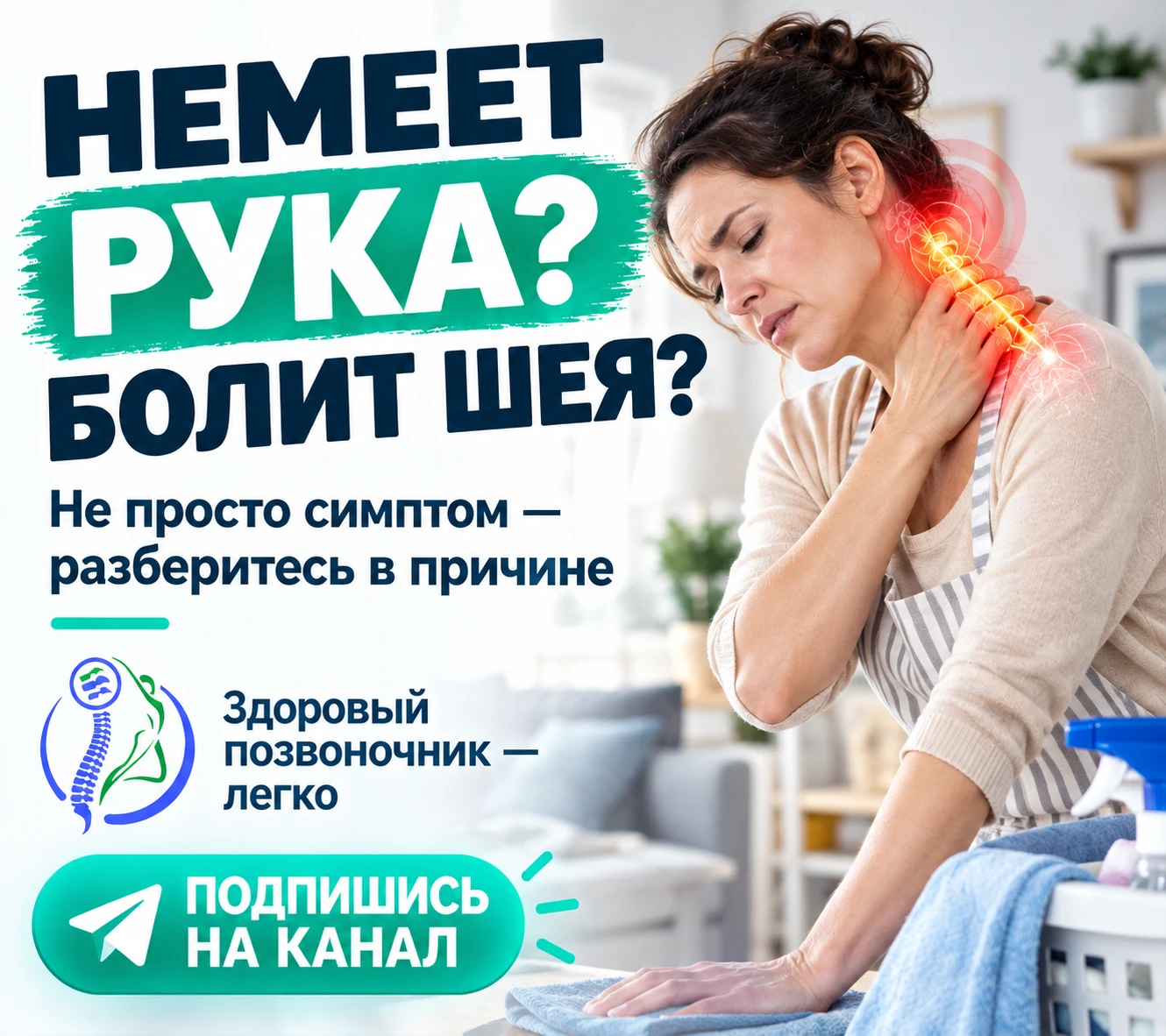 Немеет рука? Болят спина и шея? А головная боль стала привычной?