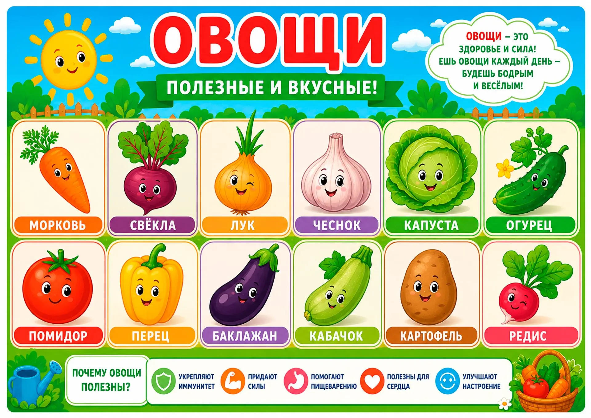 Отдельные плакаты для детей 🤗☀