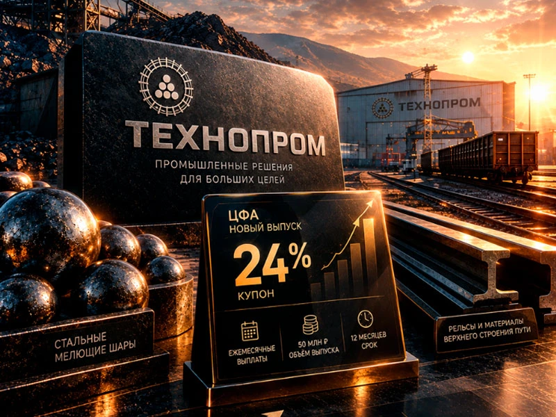 ⚙️ Технопром: купон 24% и рост бизнеса в 2,5 раза. Новый выпуск ЦФА на Токеон