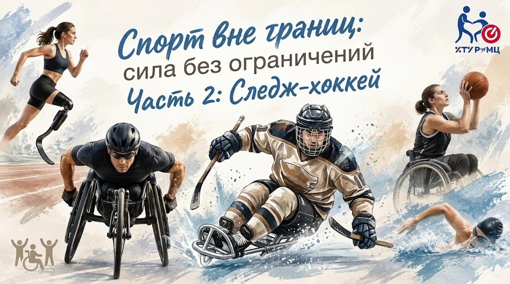 РУМЦ ХТУ и МедиаДом: лед, скорость и характер в новом выпуске о следж-хоккее