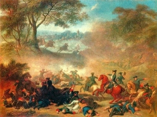 9 октября 1708 года битва при Лесной – победа русского летучего корпуса под командовани...