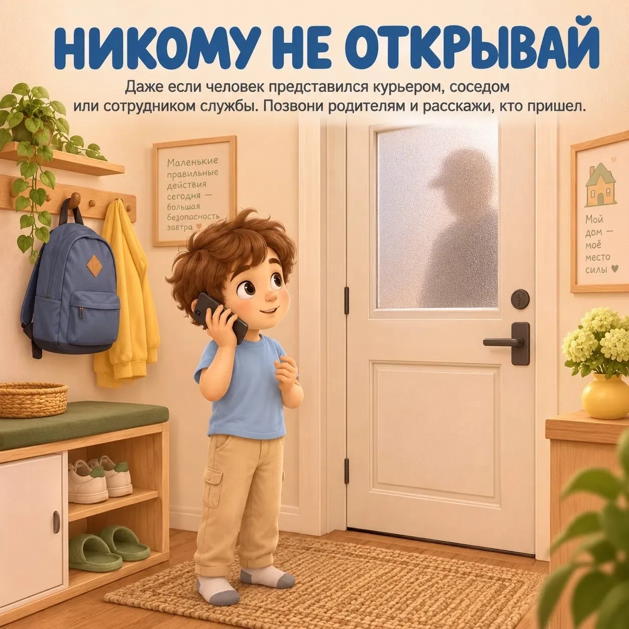 Один дома: 4 правила безопасности 🏠