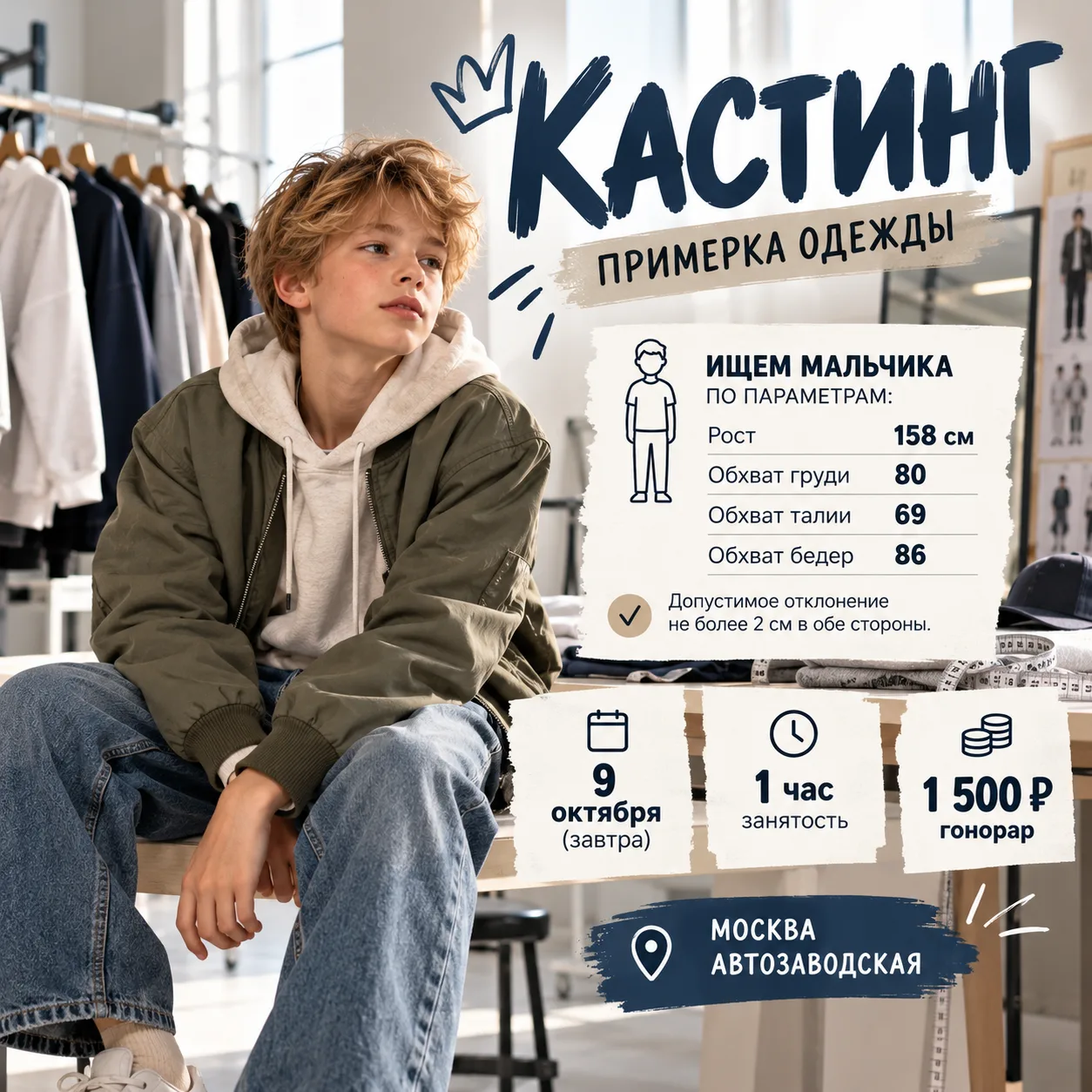 🎬 КАСТИНГ | ПРИМЕРКА ДЕТСКОЙ ОДЕЖДЫ