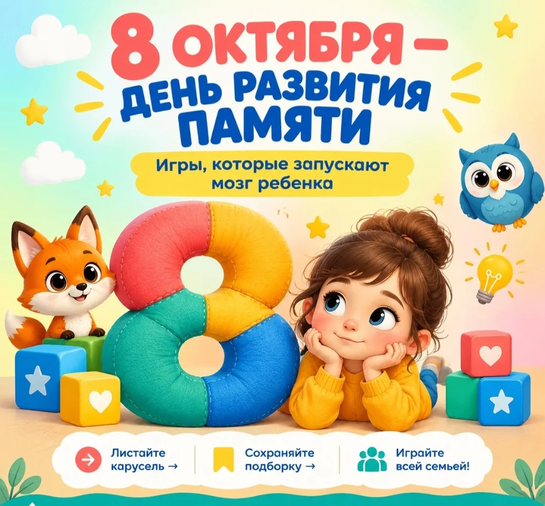 8 октября — День развития памяти 🧠✨