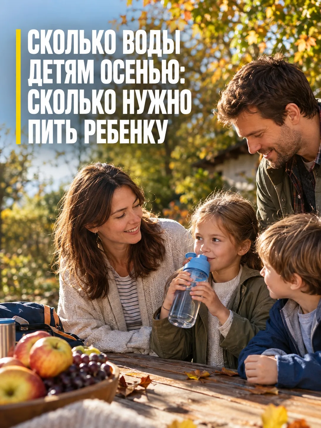 "С наступлением холодов ребенок совсем перестал просить пить, и вам кажется, что осенни...