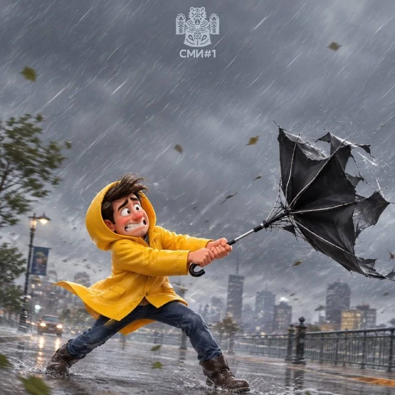 🌧 Ночью в Удмуртии усилится ветер