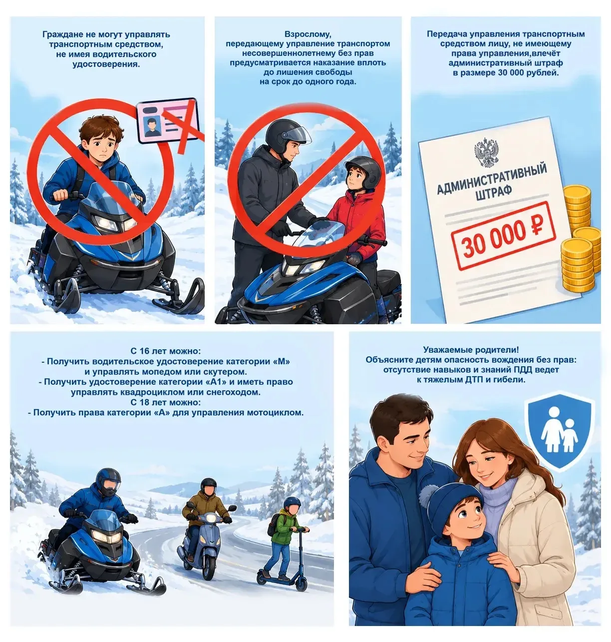 Безопасность несовершеннолетних на дороге: обращение к родителям