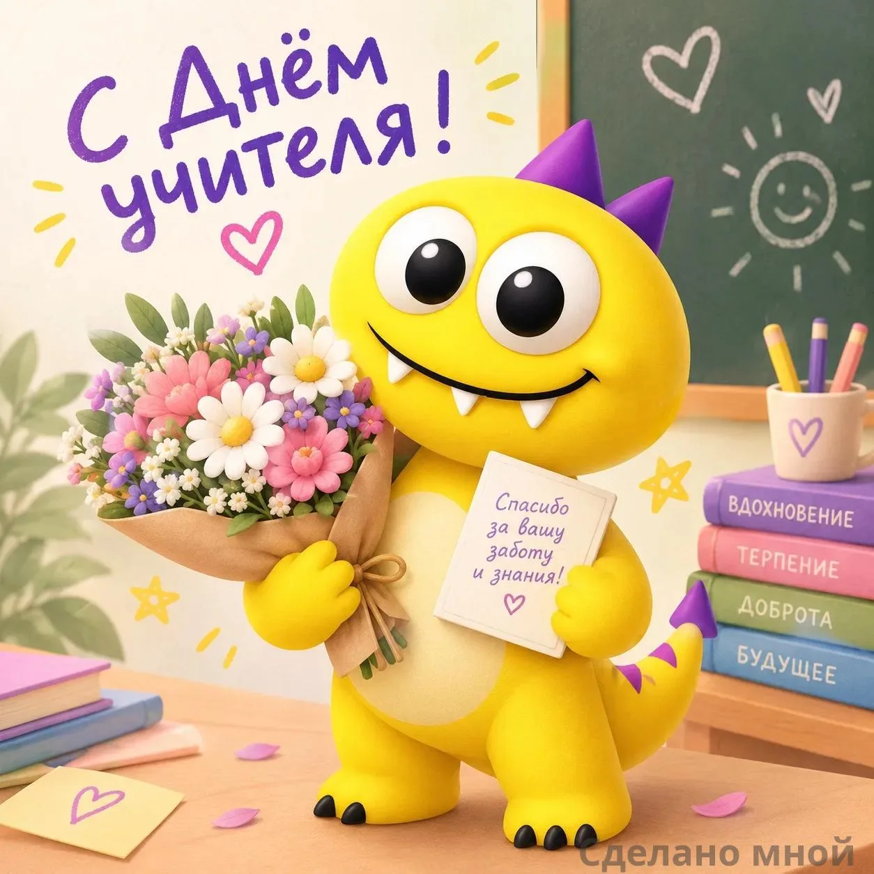 С Днём учителя! 💜📚