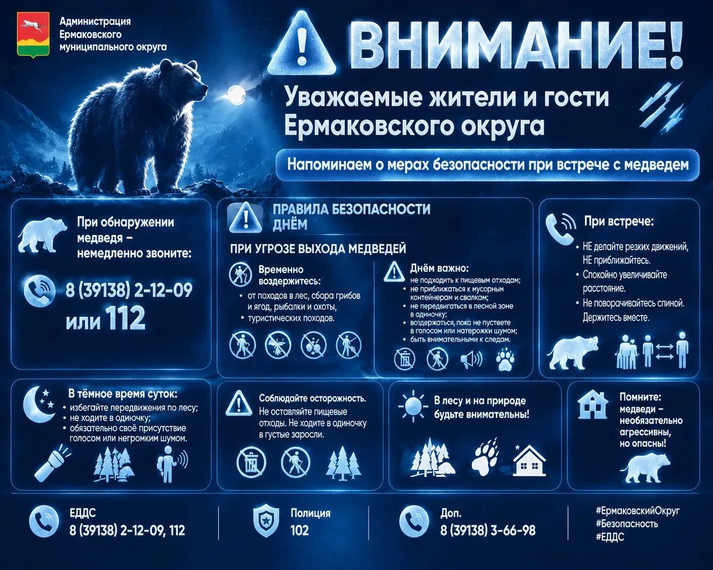 Медведи рядом — будьте начеку!