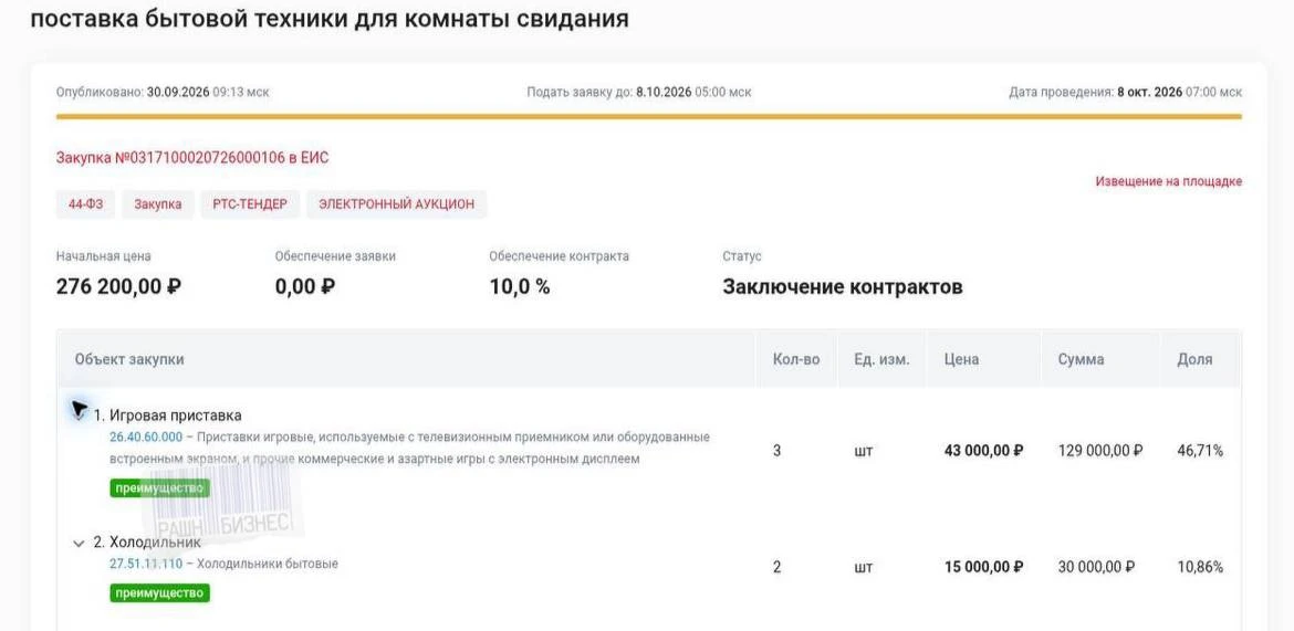 Зекам на Алтае закупят для комнат свиданий приставки, телевизоры, аэрогрили, мультиварк...