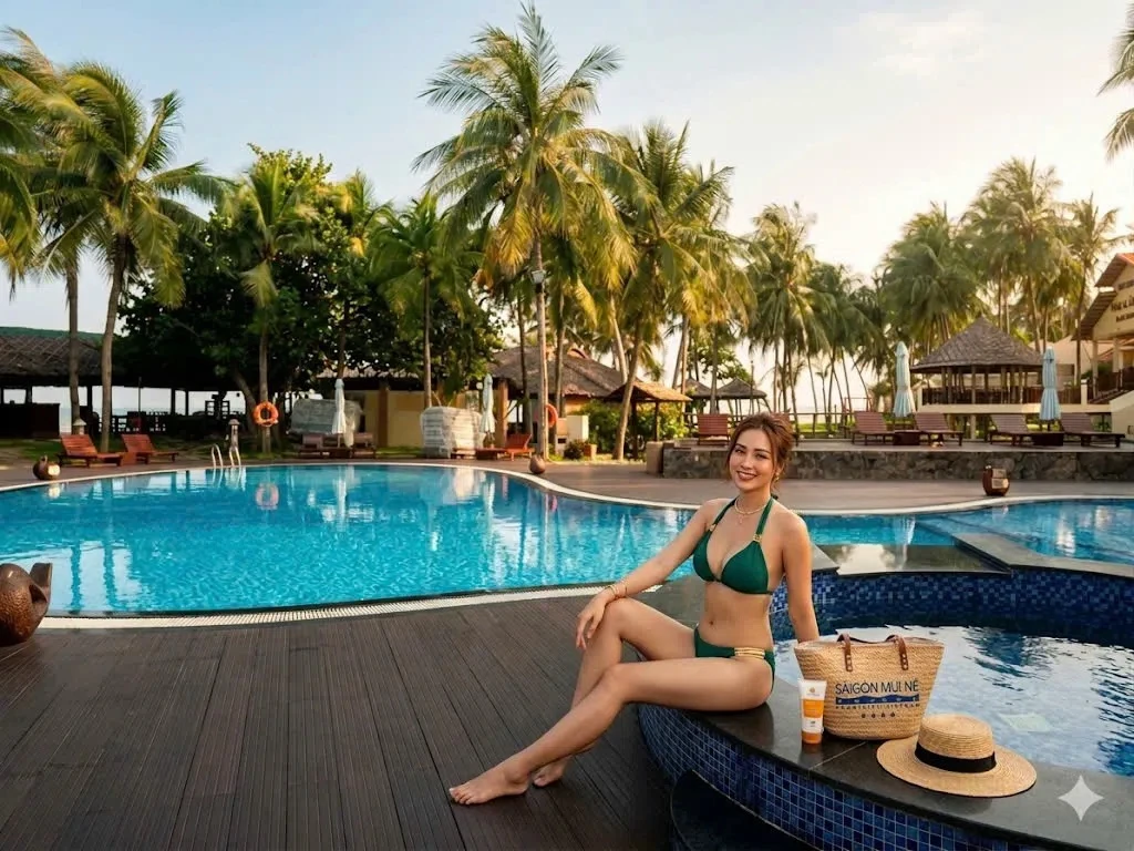 Смотрите, отель Saigon Mui Ne Resort 4* на популярном вьетнамском курорте Муйне входит ...