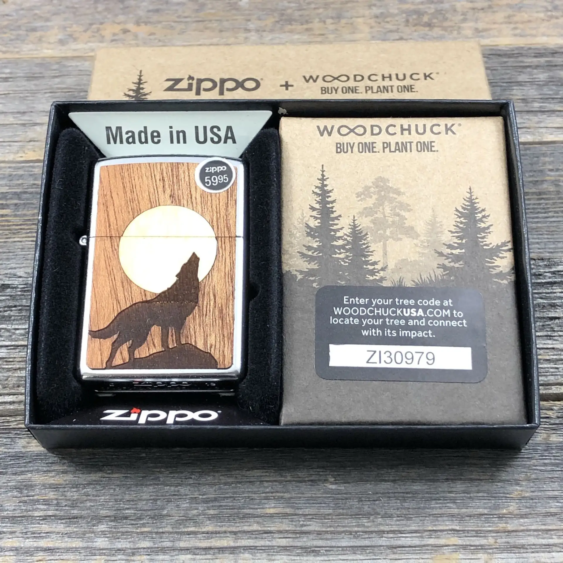 Zippo 49043 WOODCHUCK USA Howling Wolf, 2019.