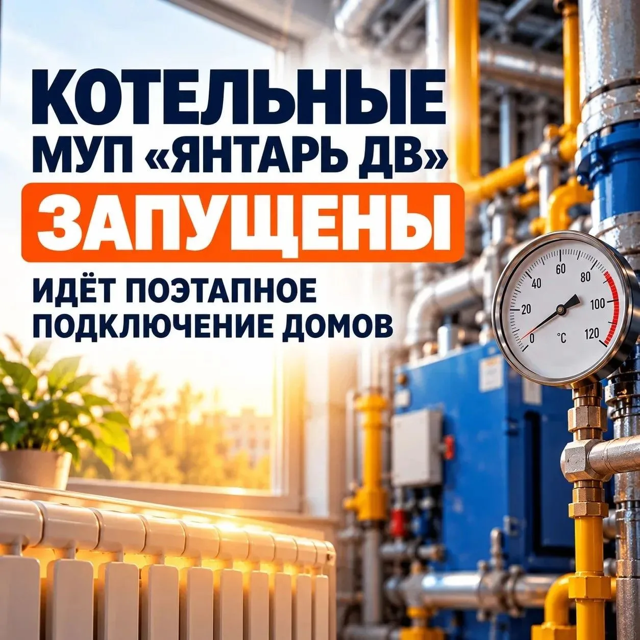 🔥 Котельные МУП «Янтарь ДВ» в населённых пунктах Ванинского района начали отпуск тепла...