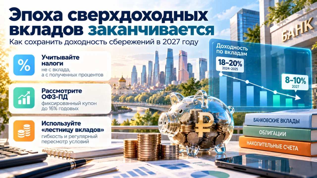 Эпоха сверхдоходных вкладов заканчивается: вопрос как сохранить доходность сбережений в...
