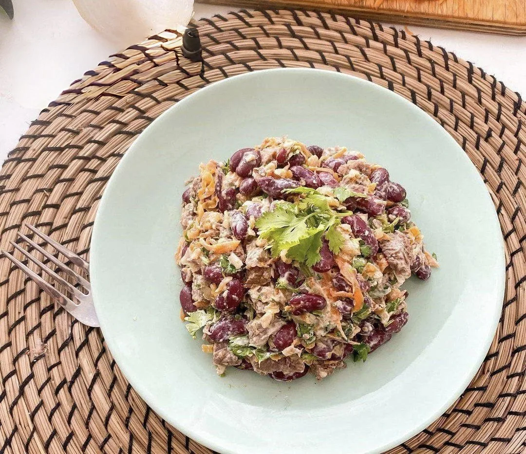 Салат с говядиной и красной фасолью 🥗