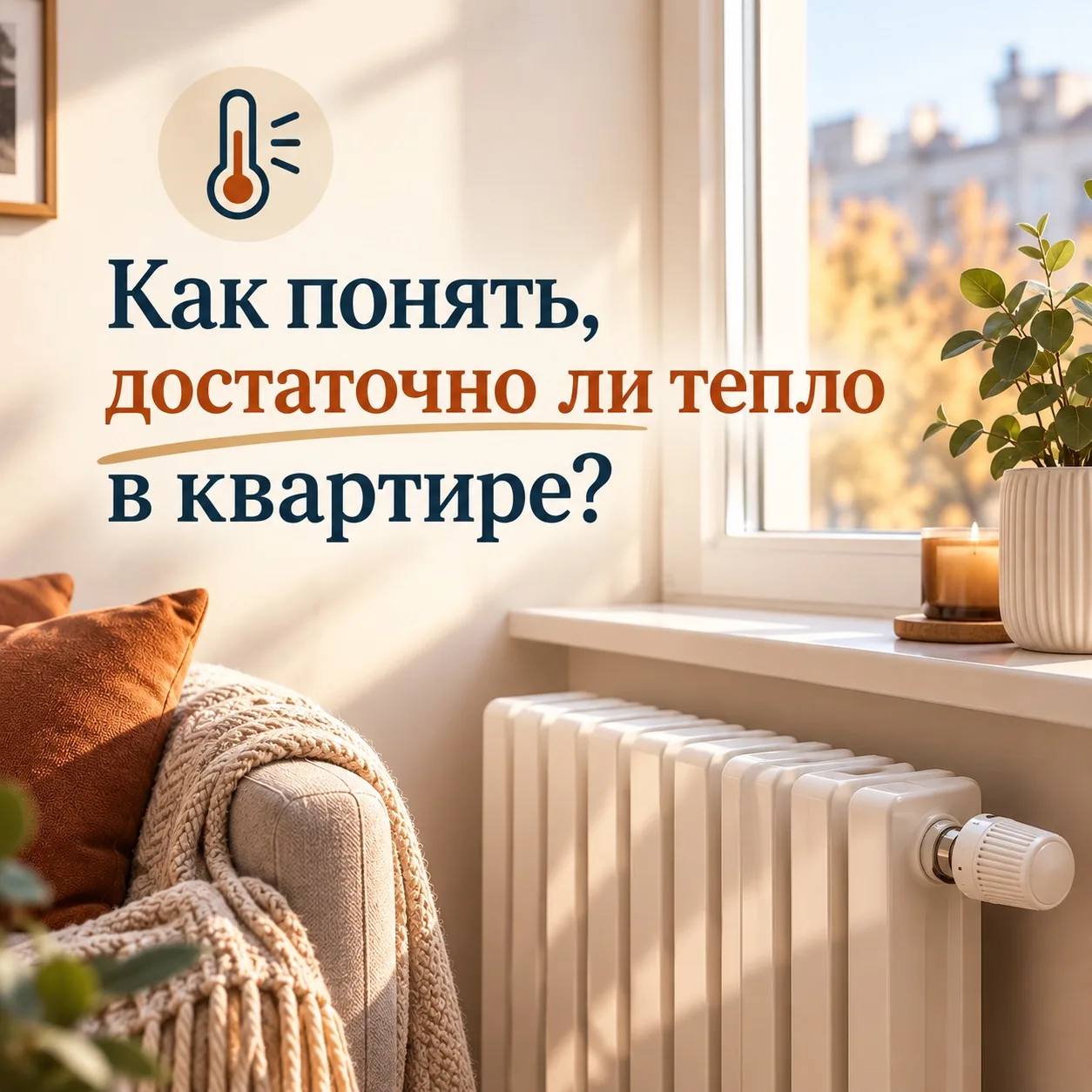 🌡 Как понять, достаточно ли тепло в квартире?