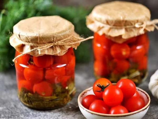 Помидоры черри, маринованные с яблочным уксусом 🍅