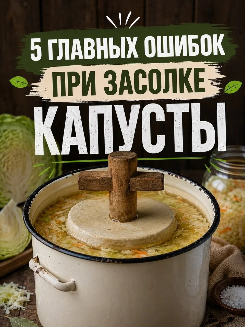 Как не испортить засолку капусты ⚡