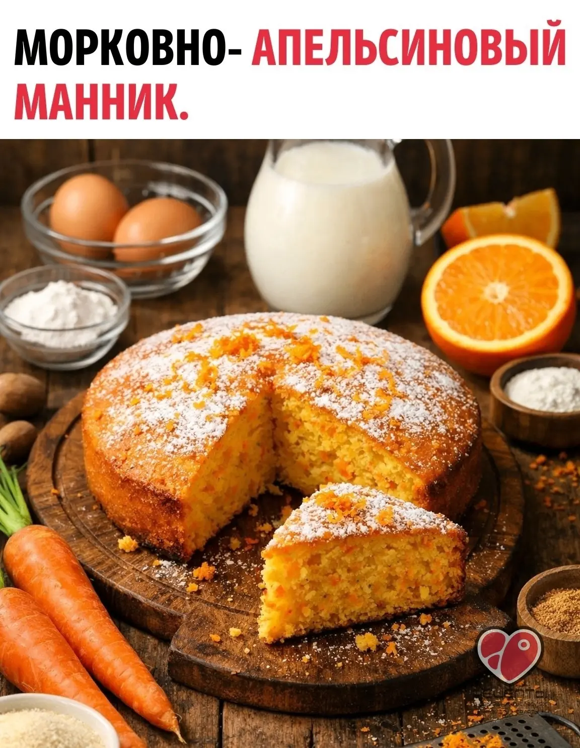 Морковно-апельсиновый манник