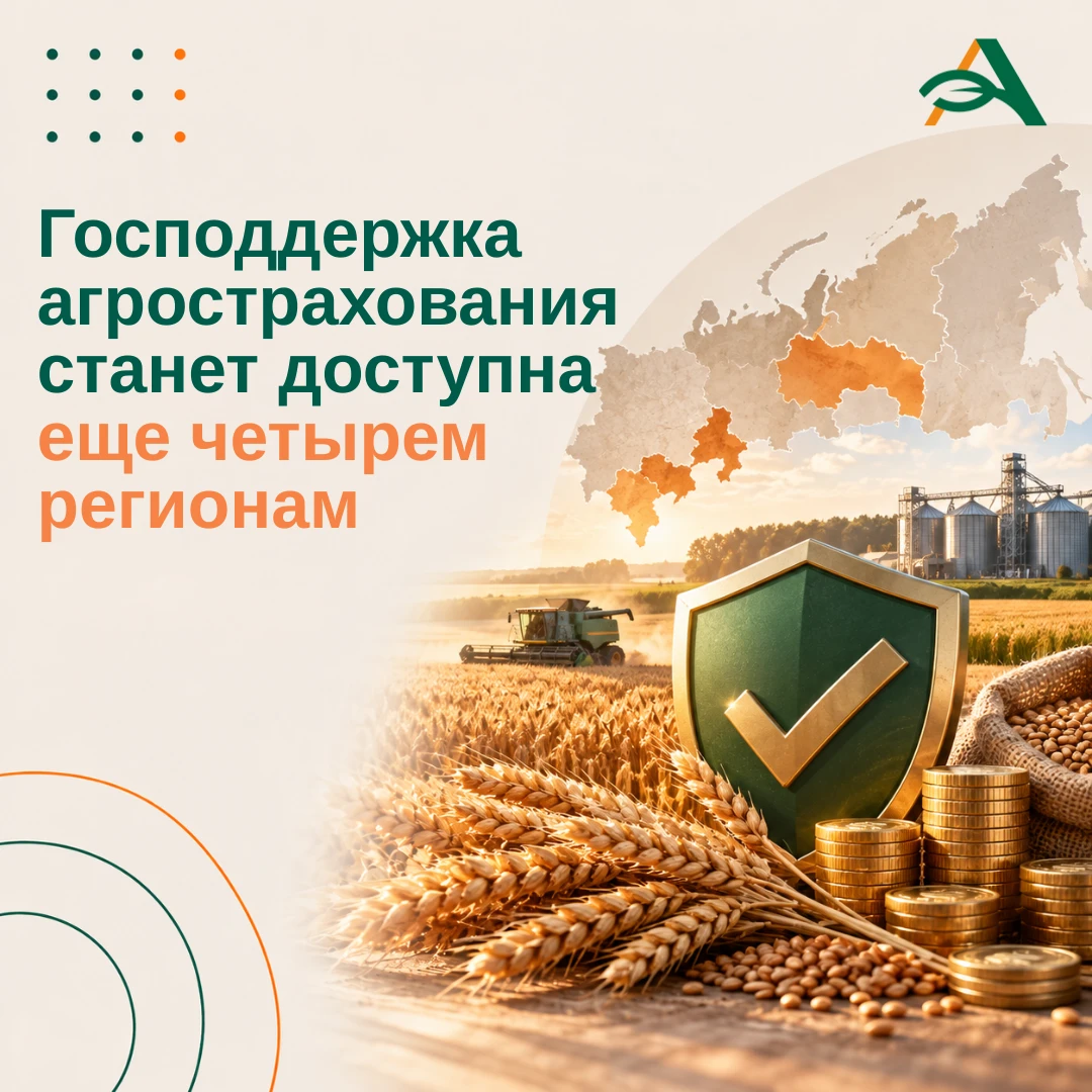 🟩 Правительство расширило программу господдержки агрострахования на новые регионы