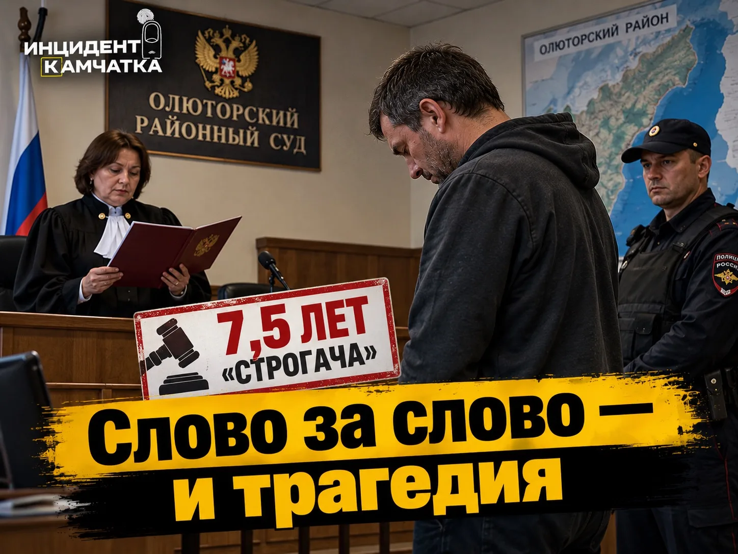 В Олюторском районе убийцу отправили в колонию строгого режима