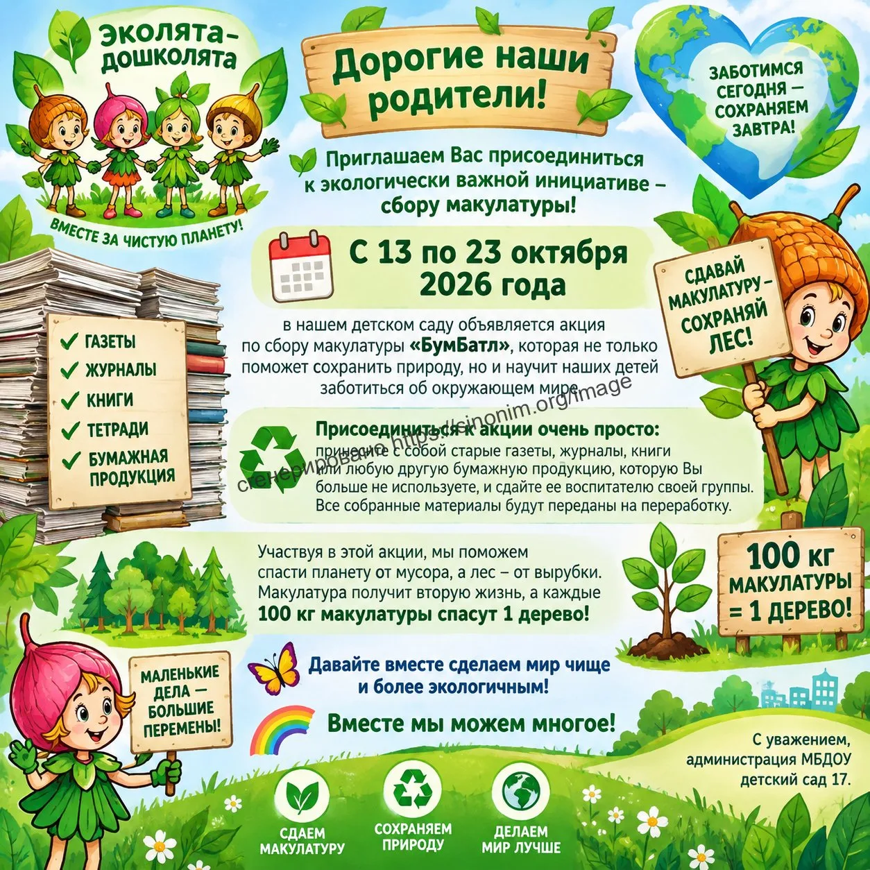 🌳Дорогие наши родители! 🌳