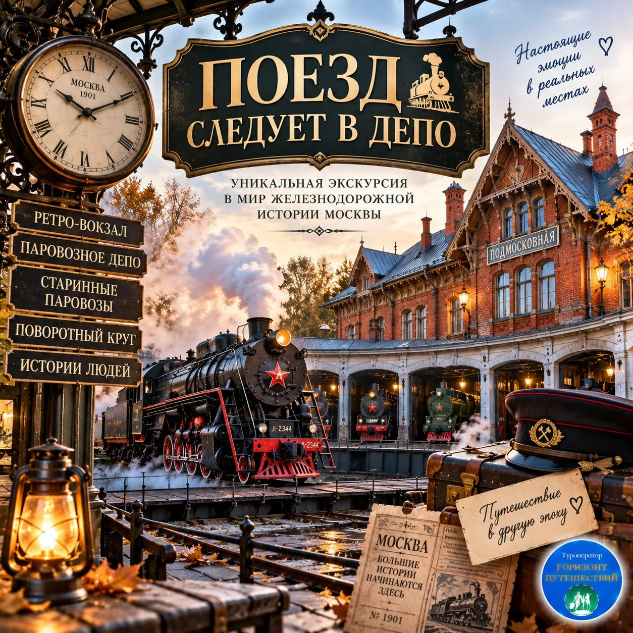 🚂 ОТ 2 780 Р/ЧЕЛ — «ПОЕЗД СЛЕДУЕТ В ДЕПО»