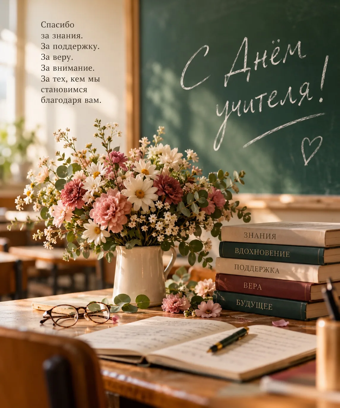 Сегодня День учителя.
