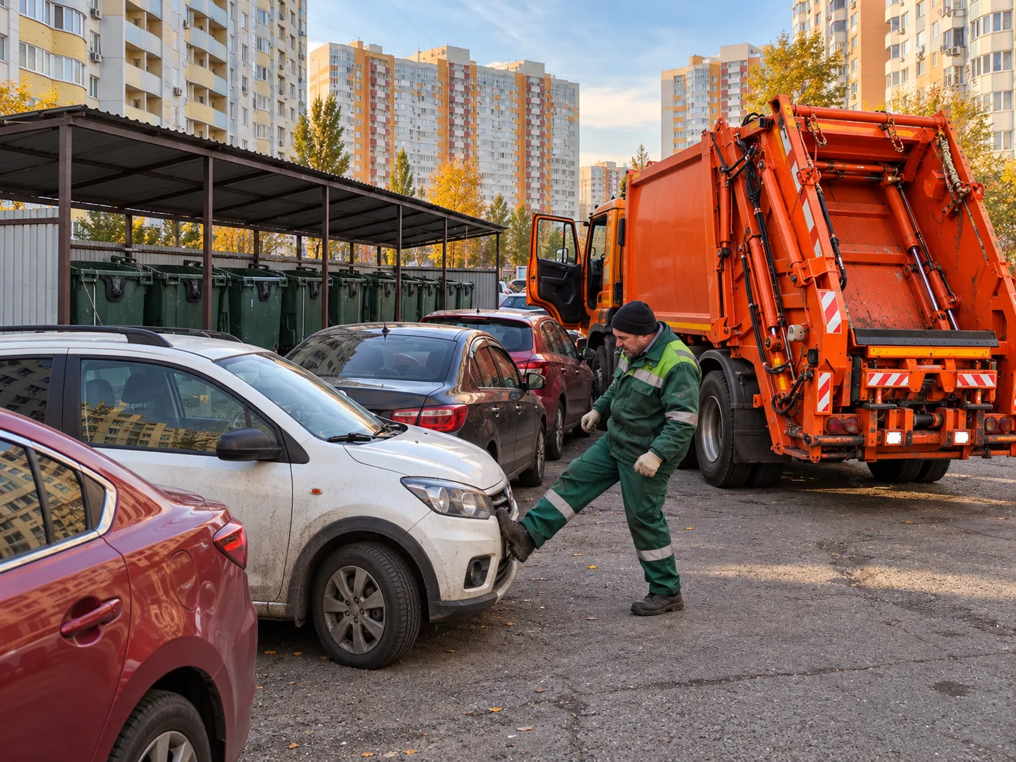 ⚡Парковка у мусорных контейнеров: оренбуржцам напомнили о нюансах